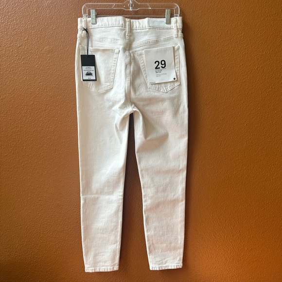 Re/Done 90’s High Rise Ankle Crop Jeans In Vintage White (Cream) Size 29 NWT! - Picture 3 of 16